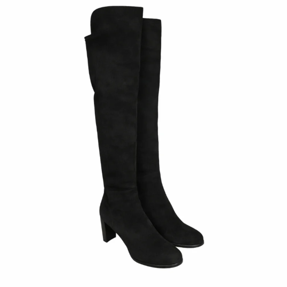 STUART WEITZMAN | Black Suede Over the Knee Boots in Size US 7.5